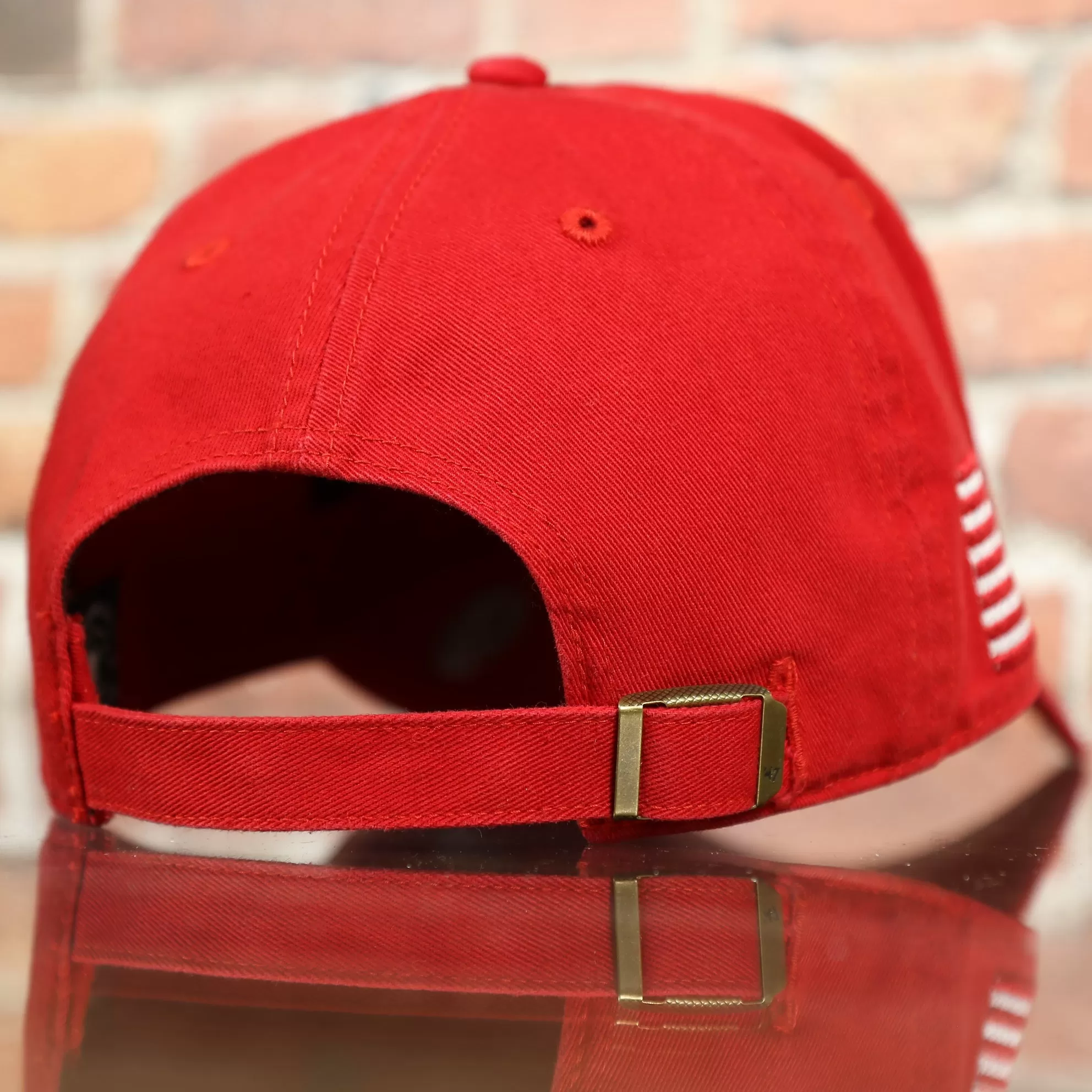 Philadelphia Phillies Star and Stripes Side Patch Dad Hat | Red Dad Hat