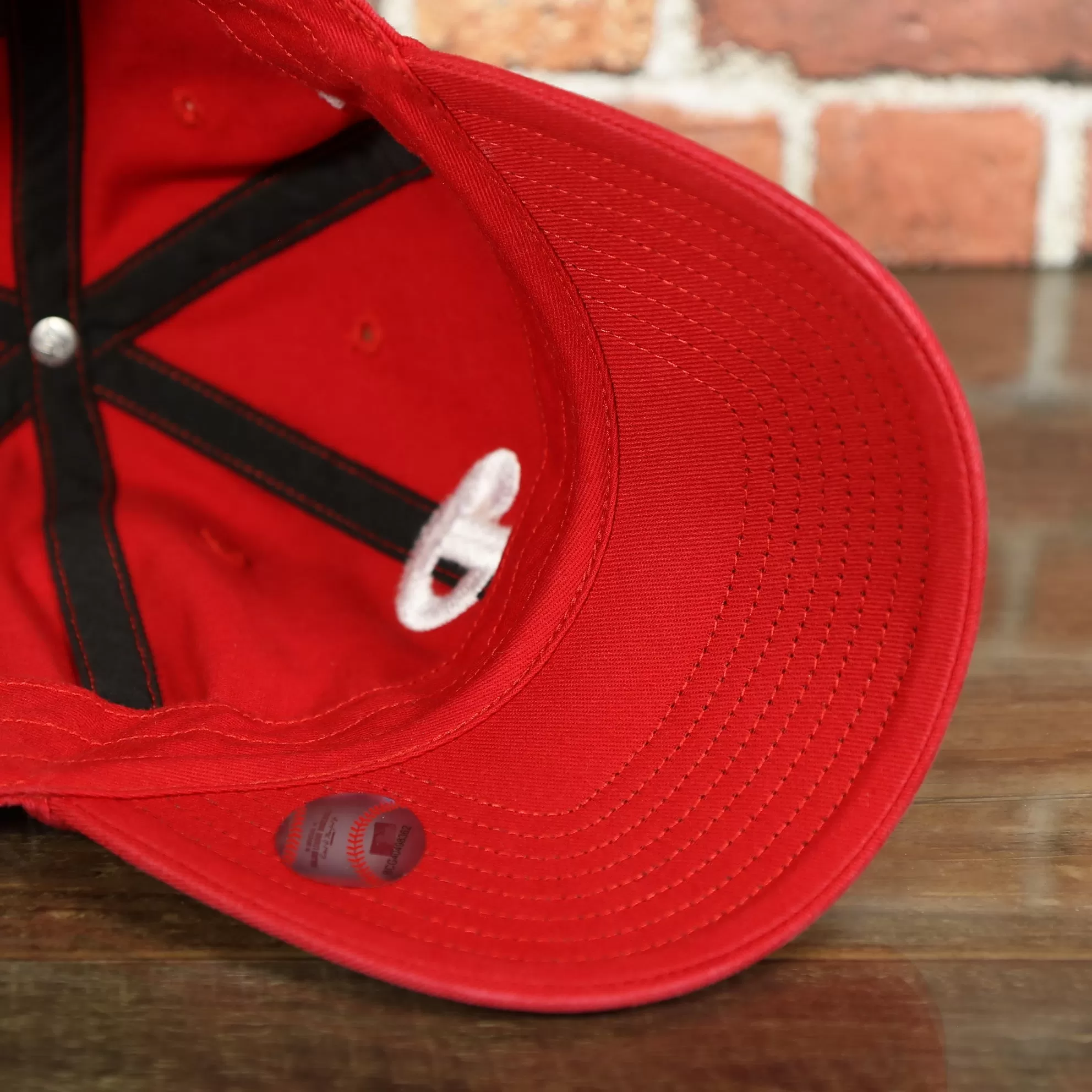 Philadelphia Phillies Star and Stripes Side Patch Dad Hat | Red Dad Hat