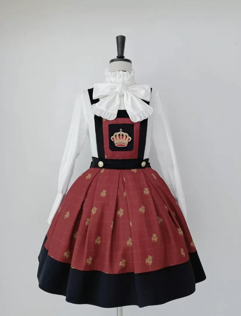 Premium Lolita collection - Teddy Family Embroidery SK dress / jacket / Vest