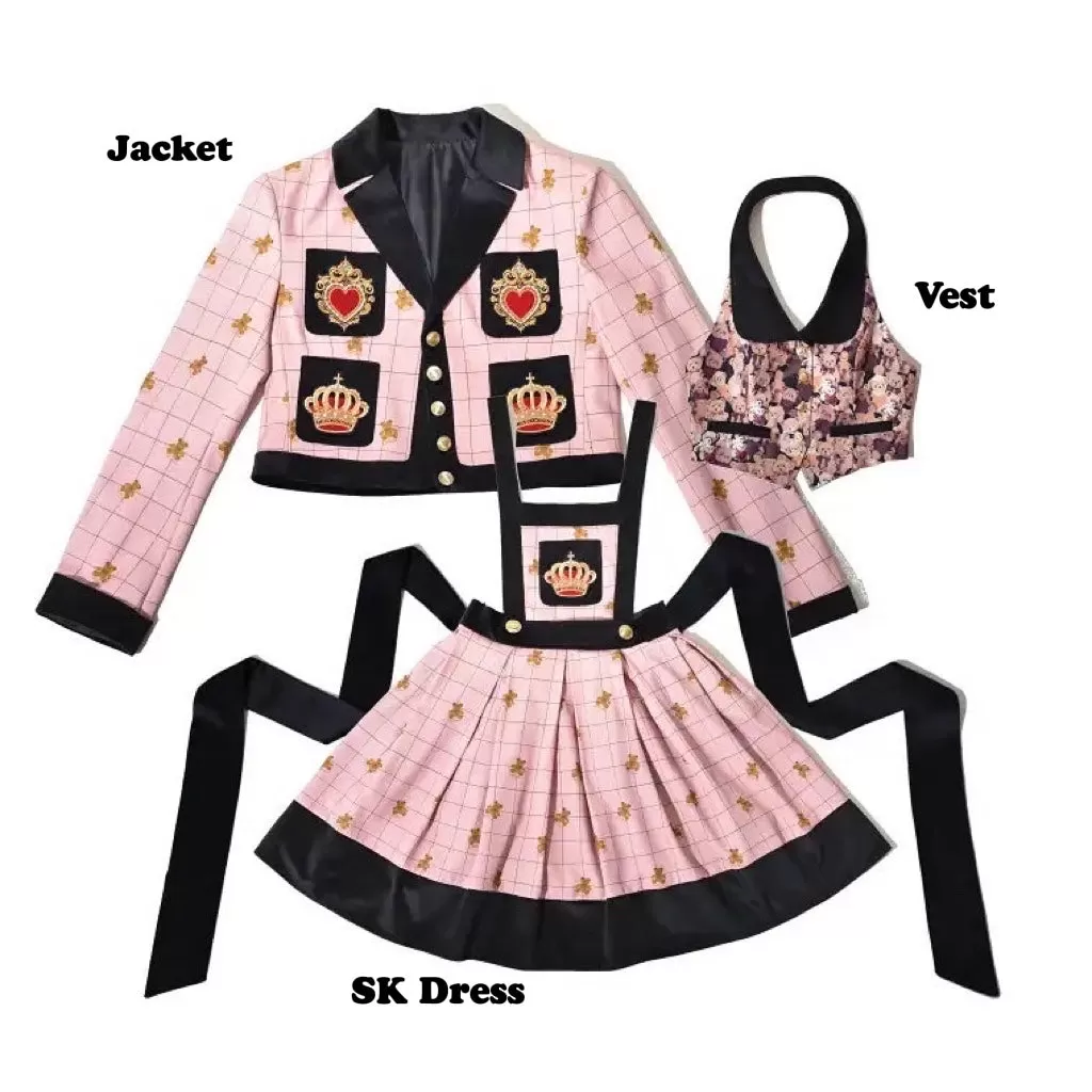 Premium Lolita collection - Teddy Family Embroidery SK dress / jacket / Vest