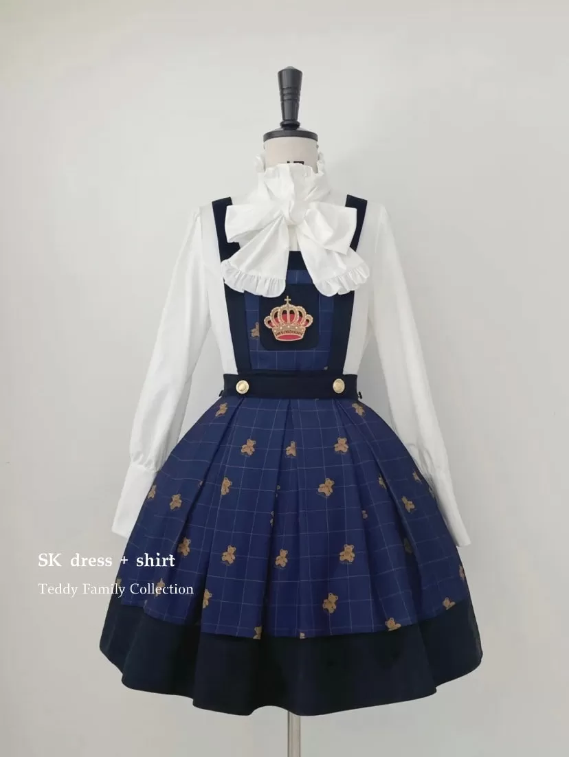 Premium Lolita collection - Teddy Family Embroidery SK dress / jacket / Vest