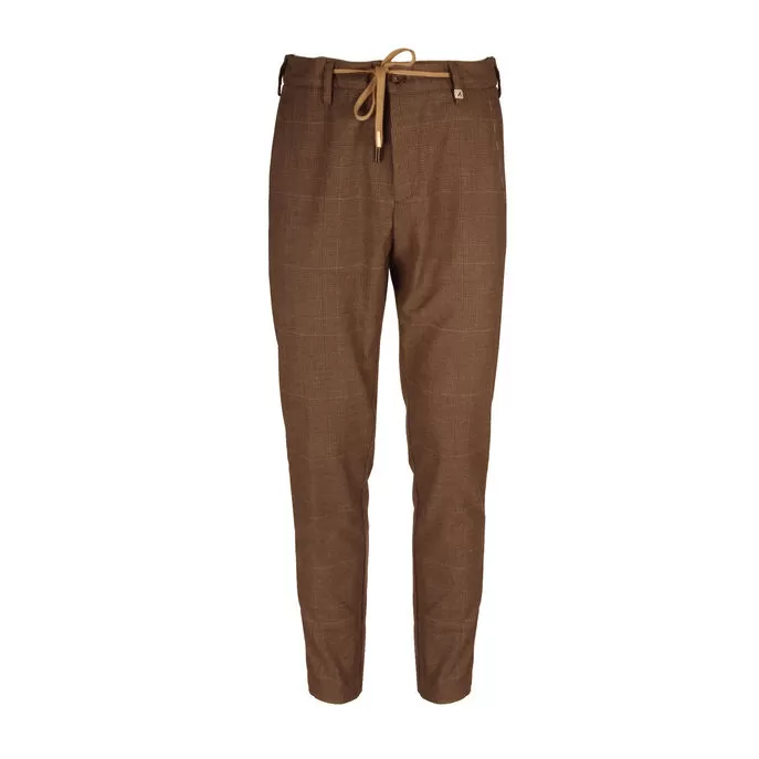 PRINCE OF WALES PANTS BASE Man Beige Brown