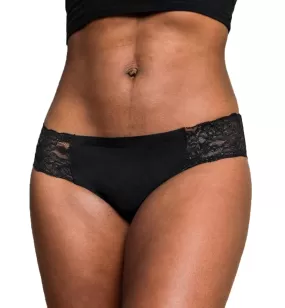 PROOF. The Leak Proof Lace Cheeky Panty - Medium (PFCY1002) - Black