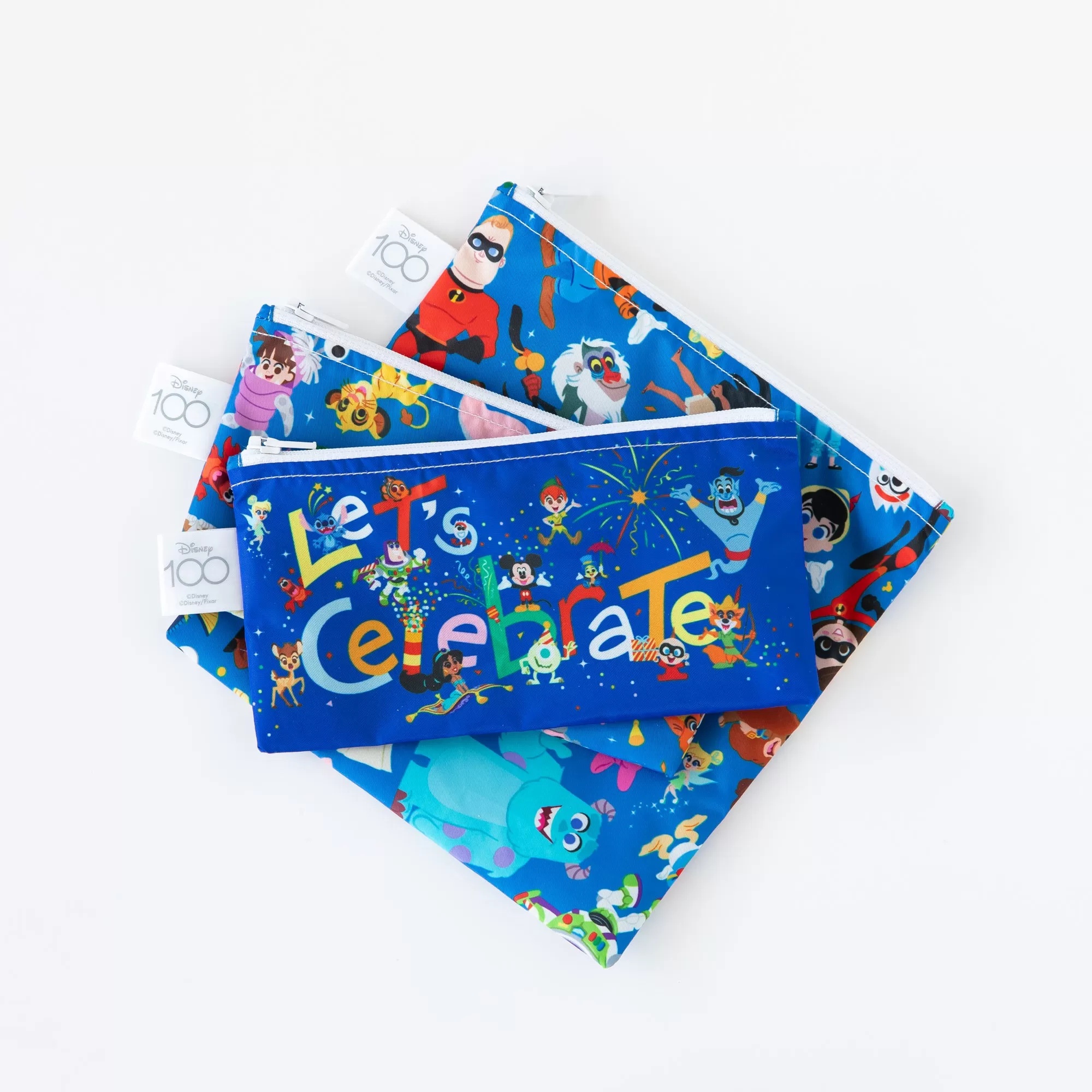 Reusable Snack Bag 3 Pack: Disney 100 Years Celebration