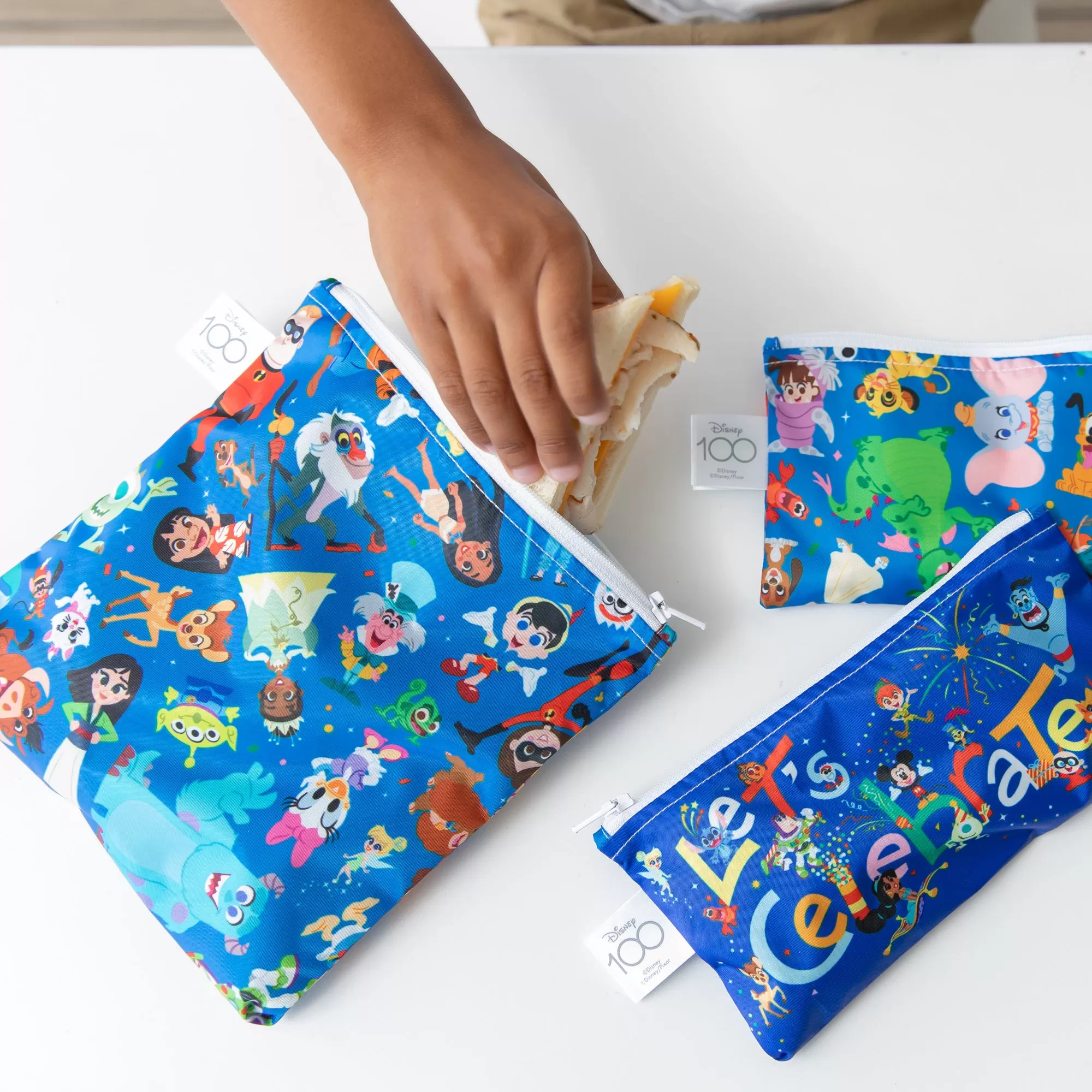 Reusable Snack Bag 3 Pack: Disney 100 Years Celebration