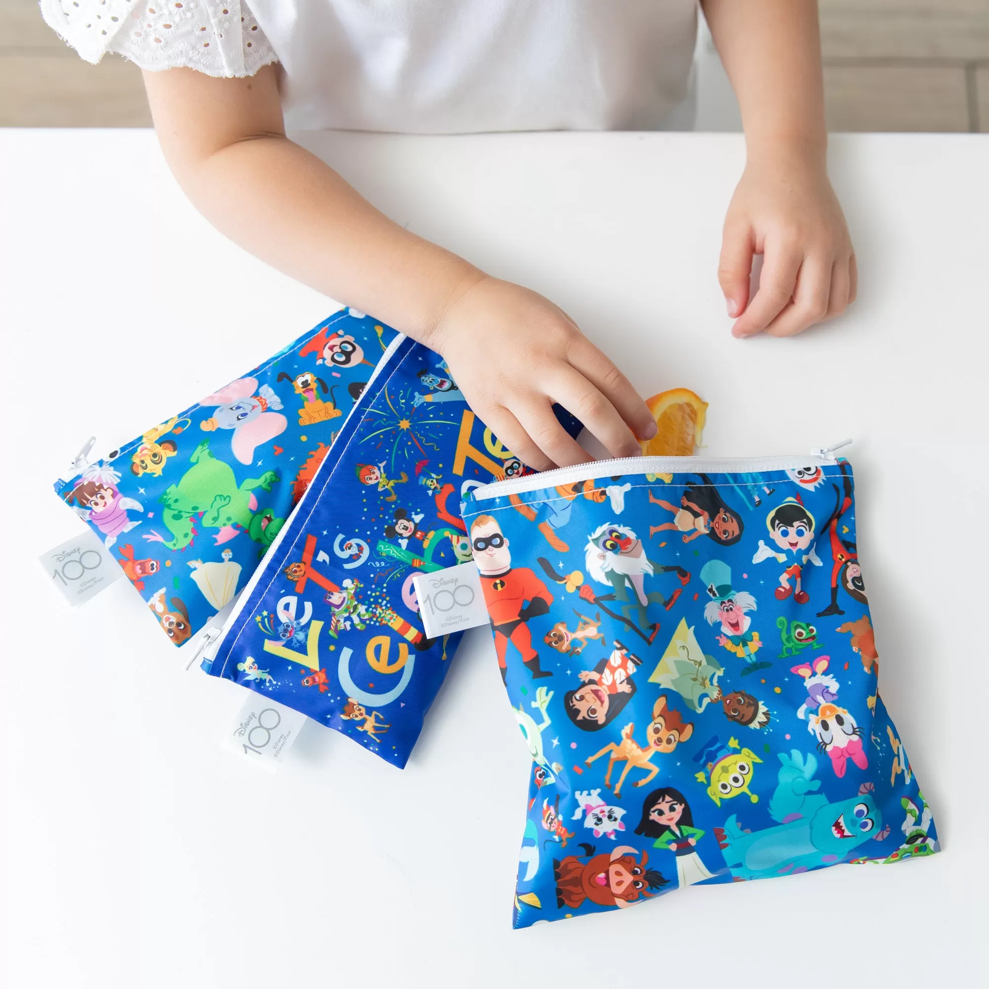 Reusable Snack Bag 3 Pack: Disney 100 Years Celebration