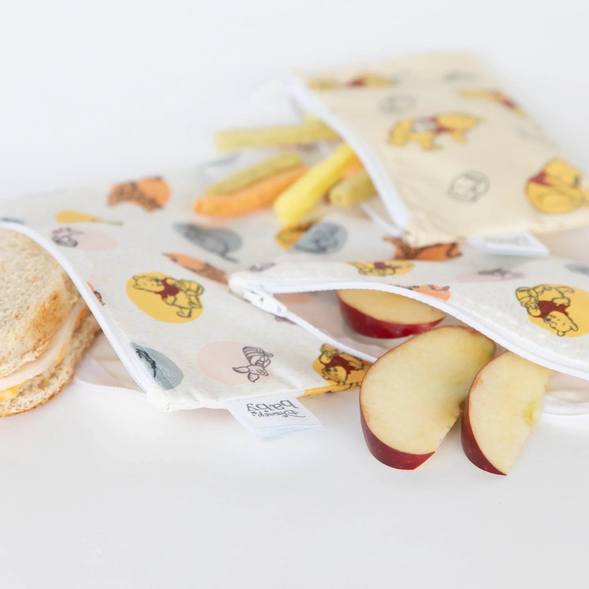 Reusable Snack Bag, 3-Pack: Pooh Bear and Friends