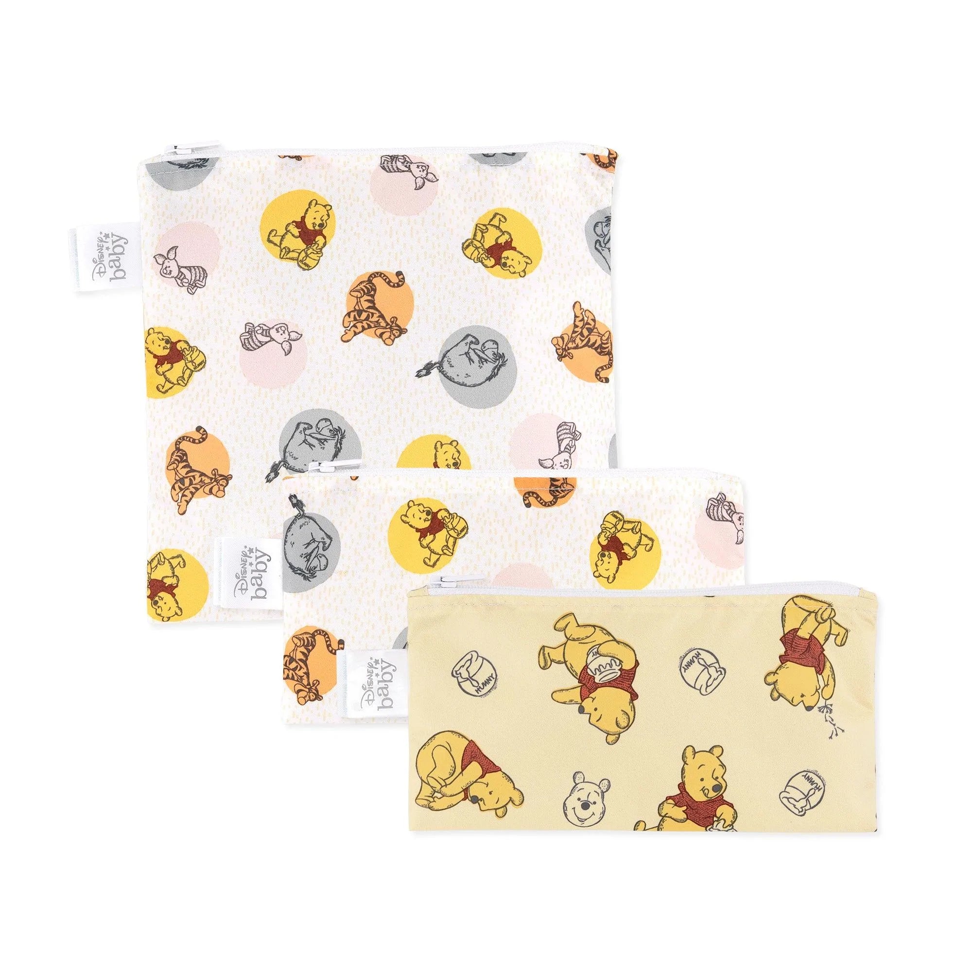 Reusable Snack Bag, 3-Pack: Pooh Bear and Friends