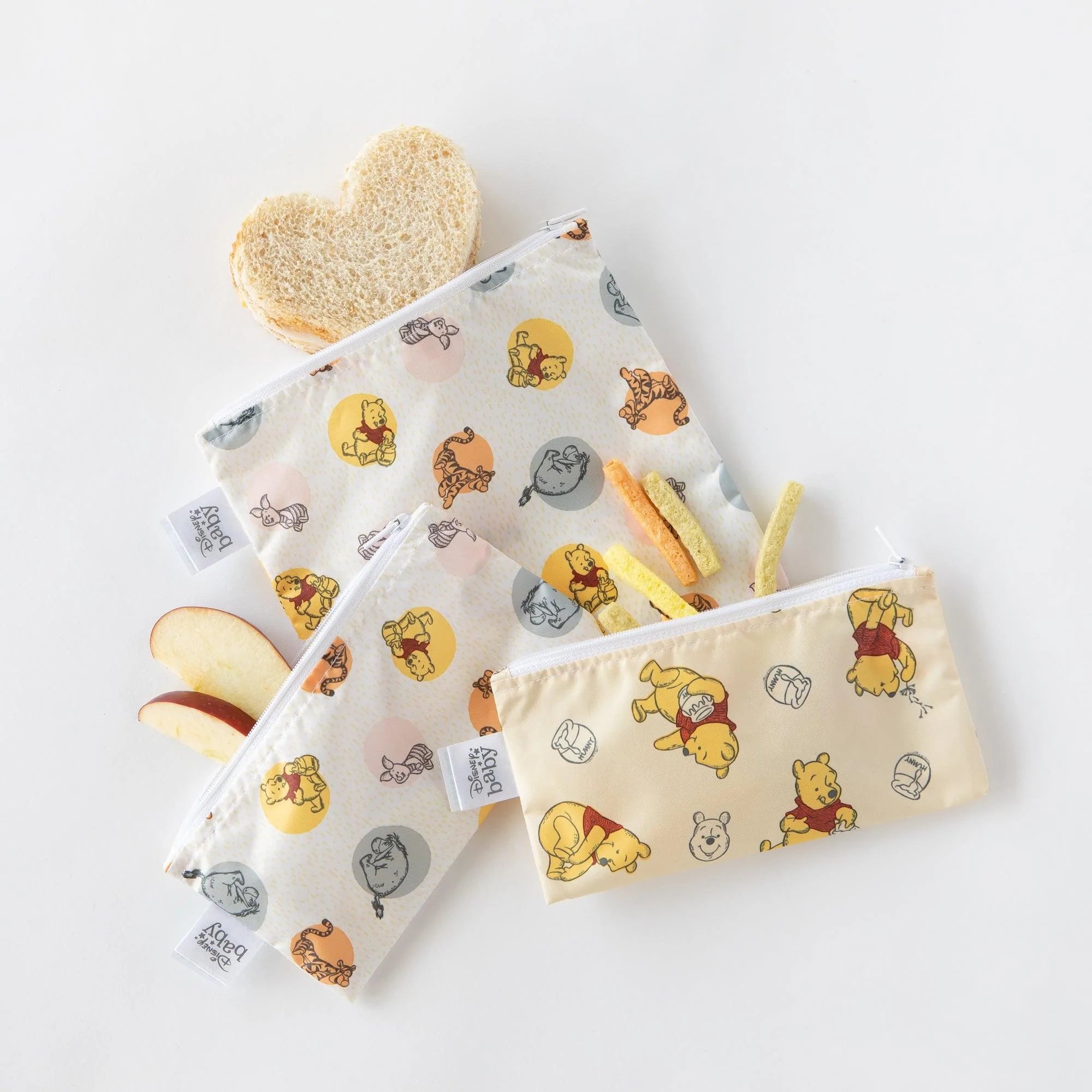 Reusable Snack Bag, 3-Pack: Pooh Bear and Friends