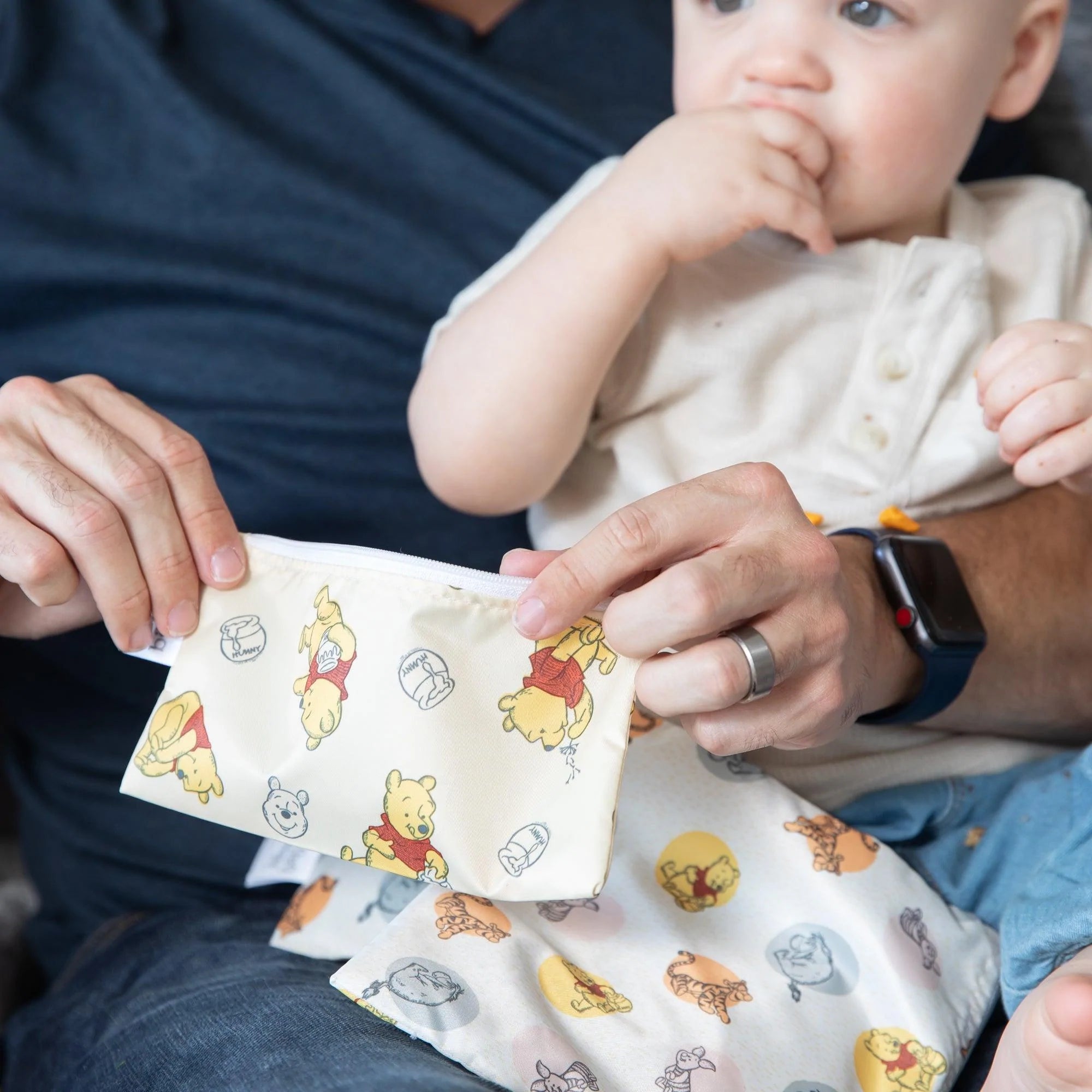 Reusable Snack Bag, 3-Pack: Pooh Bear and Friends