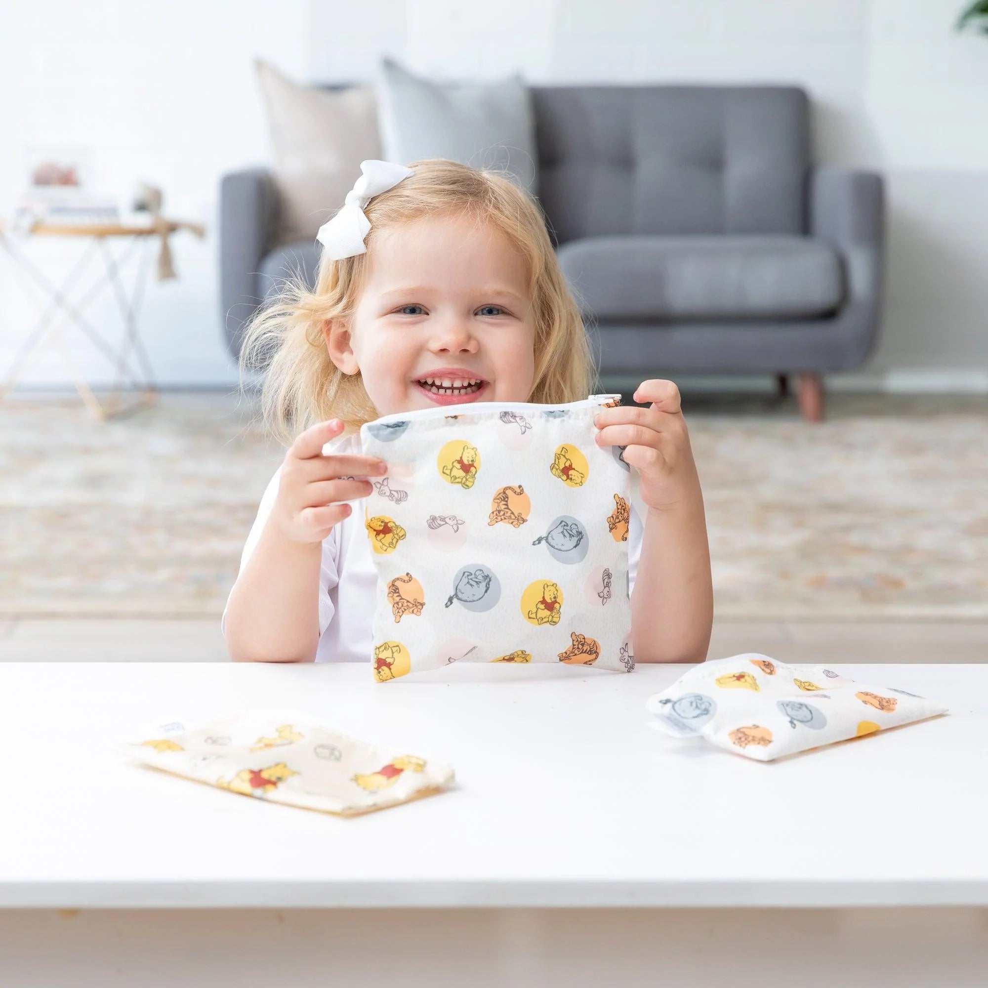 Reusable Snack Bag, 3-Pack: Pooh Bear and Friends