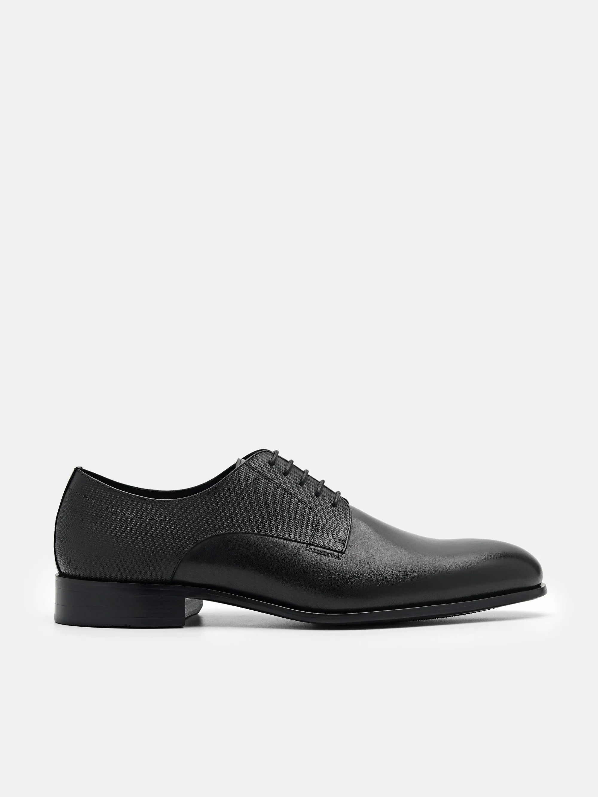 Saffiano Leather Derby Shoes