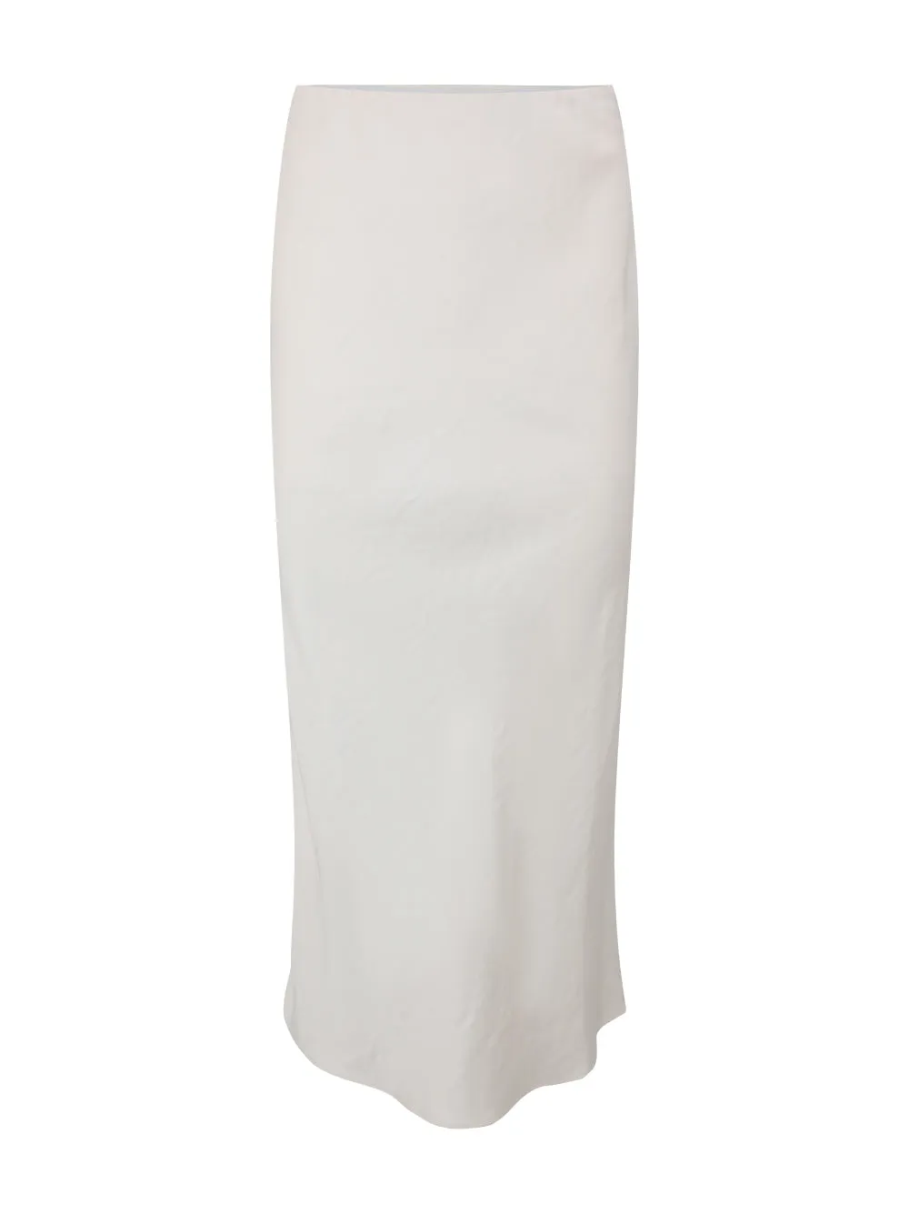 Saint Art Talia Charmeuse Maxi Skirt in Ivory