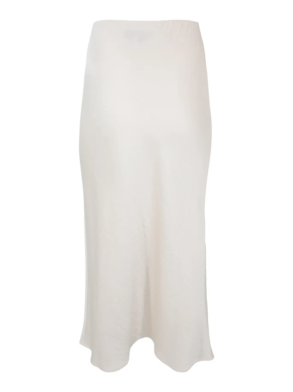 Saint Art Talia Charmeuse Maxi Skirt in Ivory