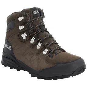 shoes Jack Wolfskin Refugio Texapore MID M - Brown/Phantom - men´s