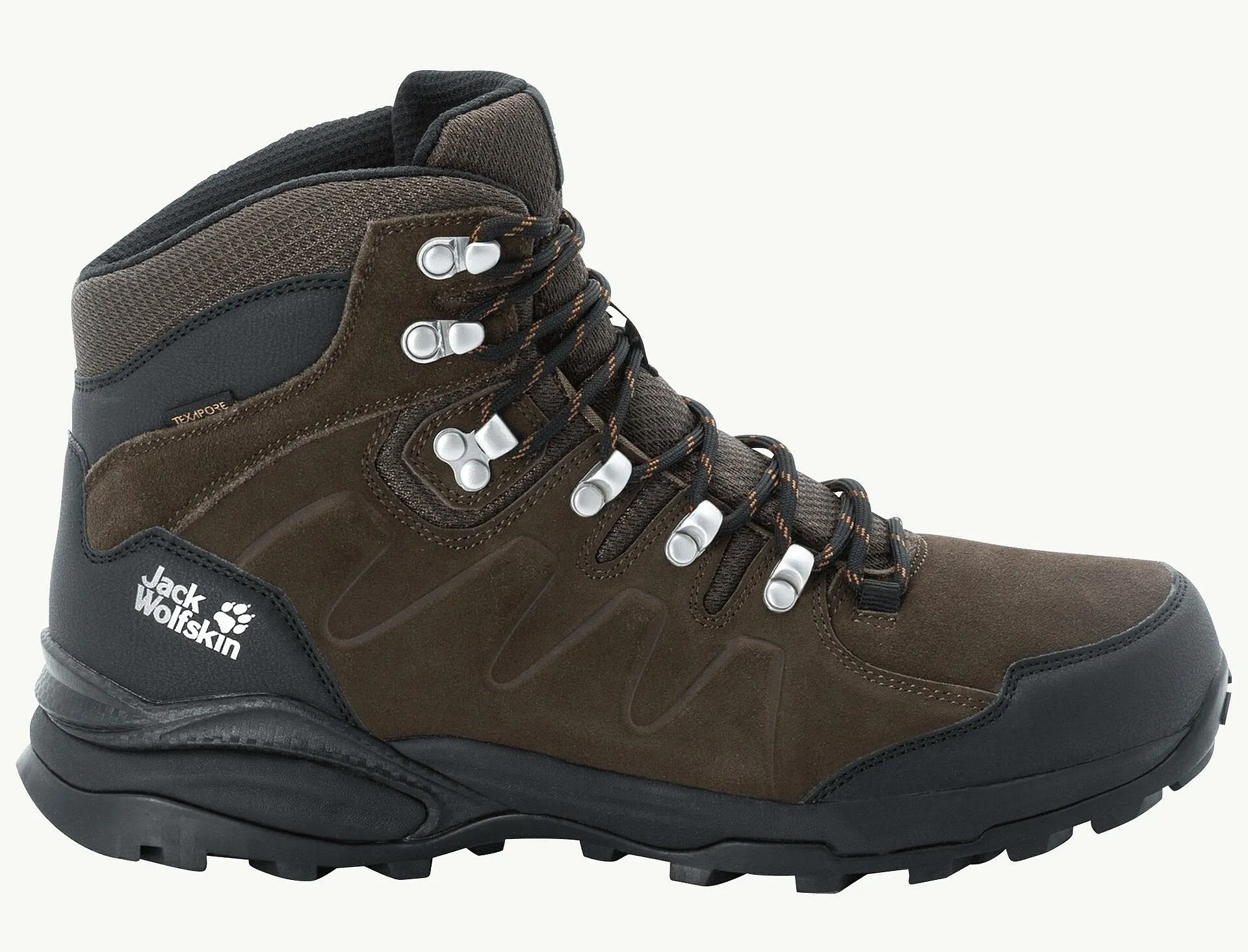 shoes Jack Wolfskin Refugio Texapore MID M - Brown/Phantom - men´s