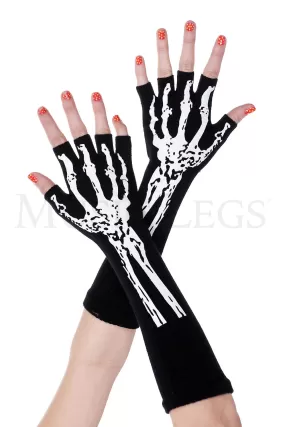 Skeleton Long Gloves