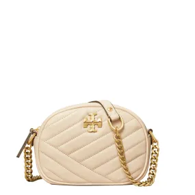 Small Kira Chevron Camera Bag- Cream