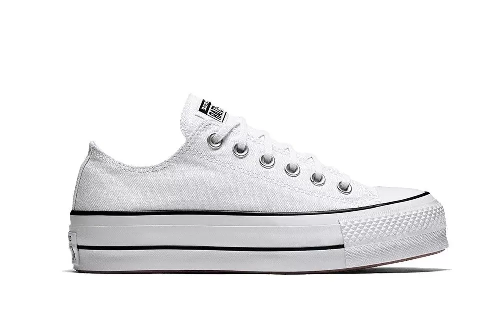 SNEAKERS CONVERSE DONNA CTAS LIFT OX WHITE/BLACK/WHITE 560251C