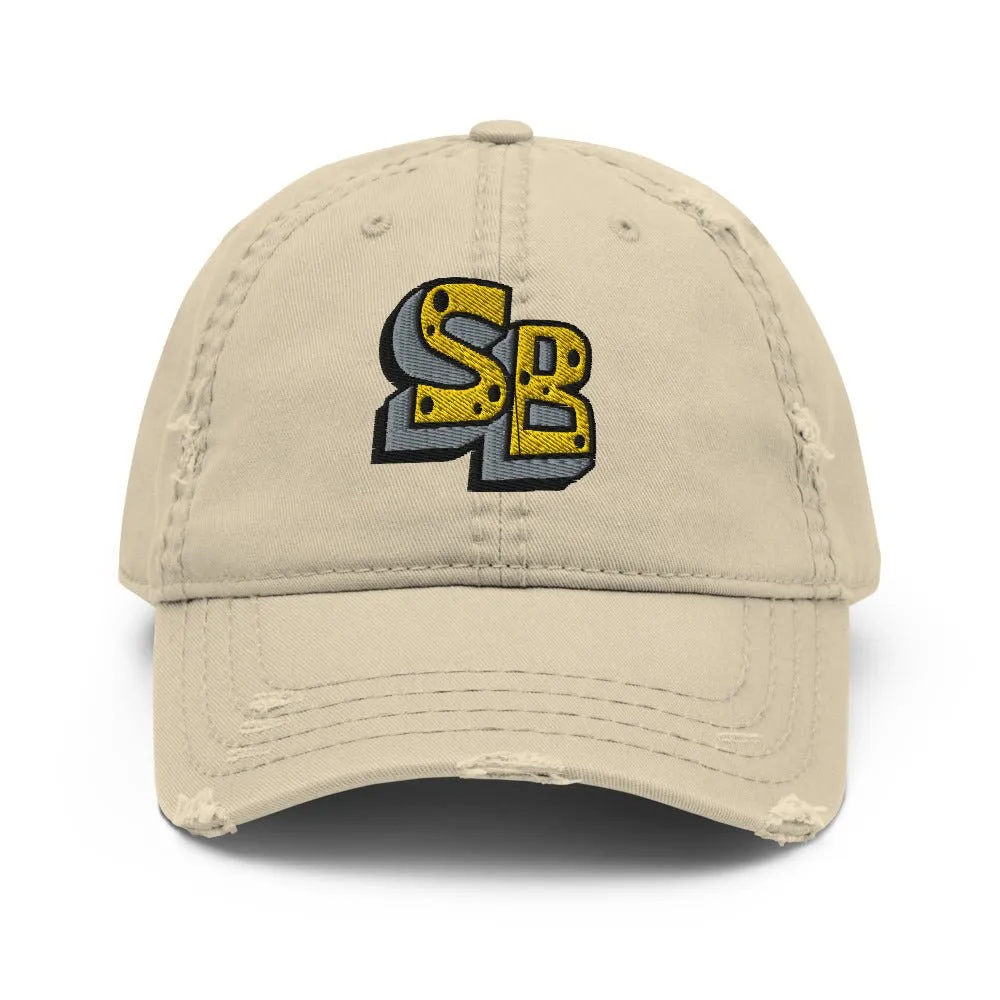 SpongeBob SquarePants Embroidered Distressed Dad Hat