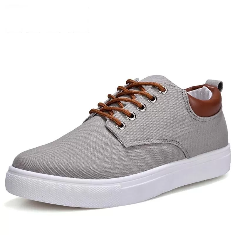 Spring Summer Comfortable Casual Canvas Lace-Up Shoes for Men