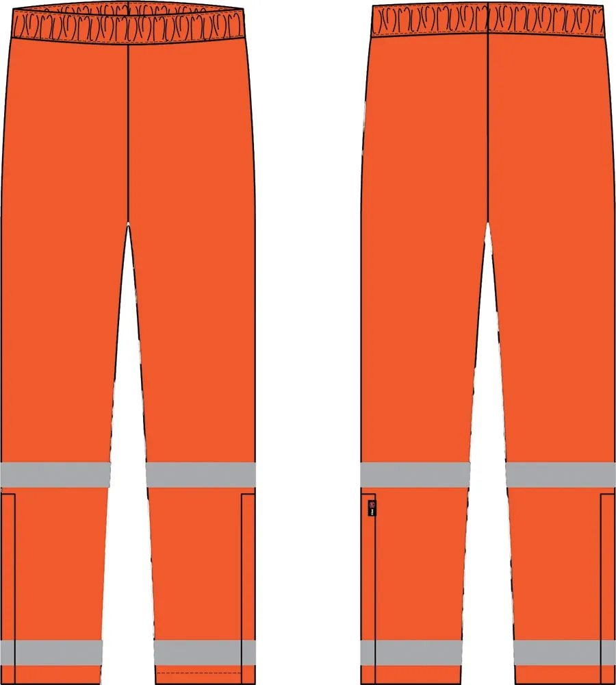 Stewart & Heaton Clothing W144-ORG1 Rain Pant FR - Orange - 2XS