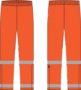 Stewart & Heaton Clothing W144-ORG1 Rain Pant FR - Orange - 2XS