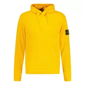 STONE ISLAND BASIC BADGE HOODED SWEATSHIRT ORANGE