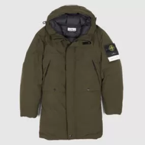 Stone Island Hooded Micro Twill Down Jacket