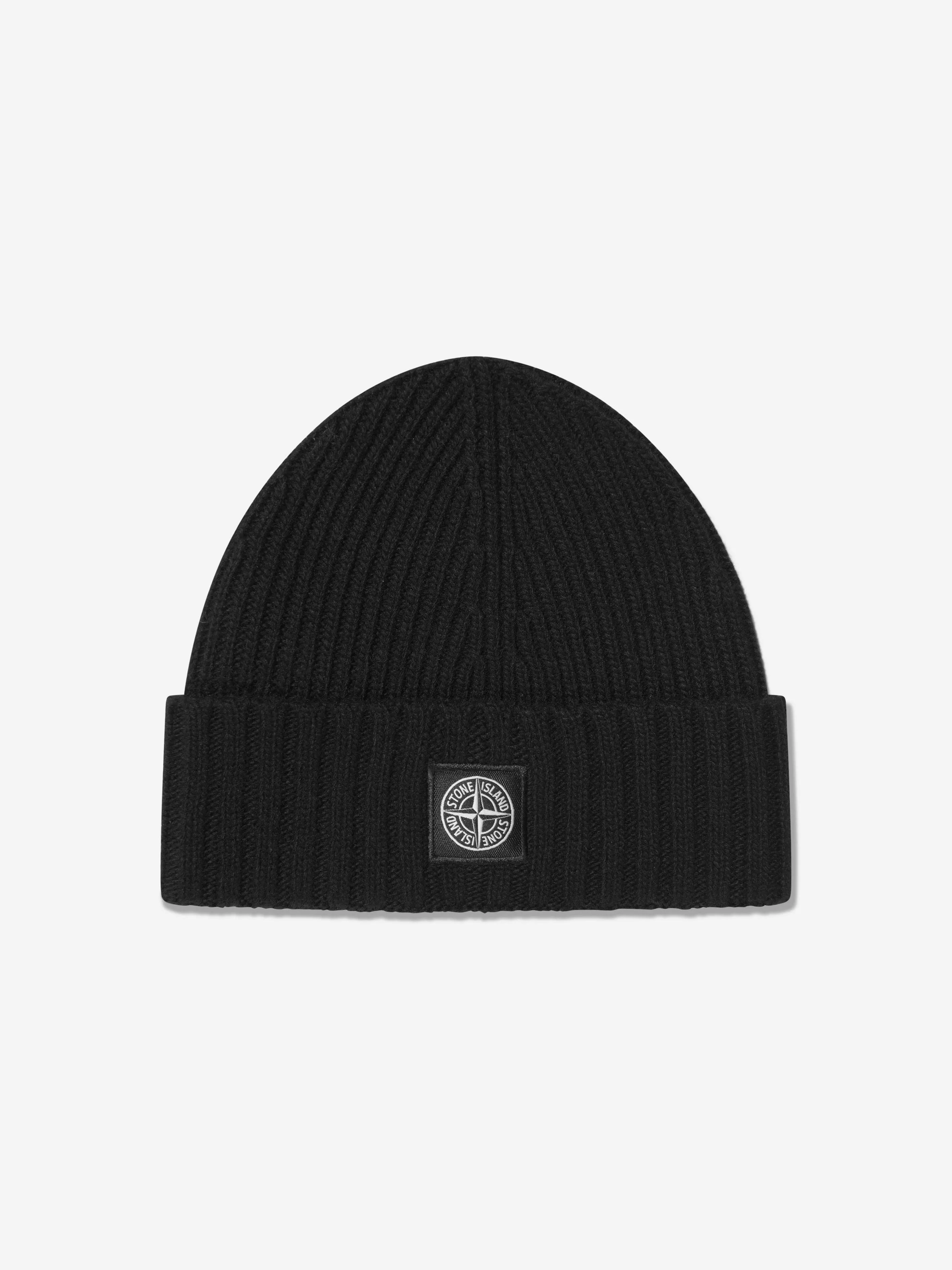 Stone Island Junior - Boys Knitted Logo Beanie Hat | Childsplay Clothing