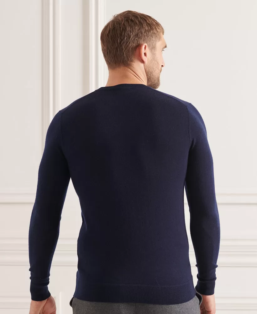 Studios Merino Crew Jumper | Carbon Navy