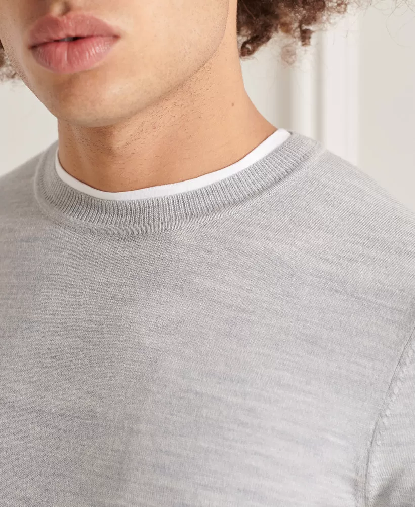 Studios Merino Crew Jumper | Mid Marle