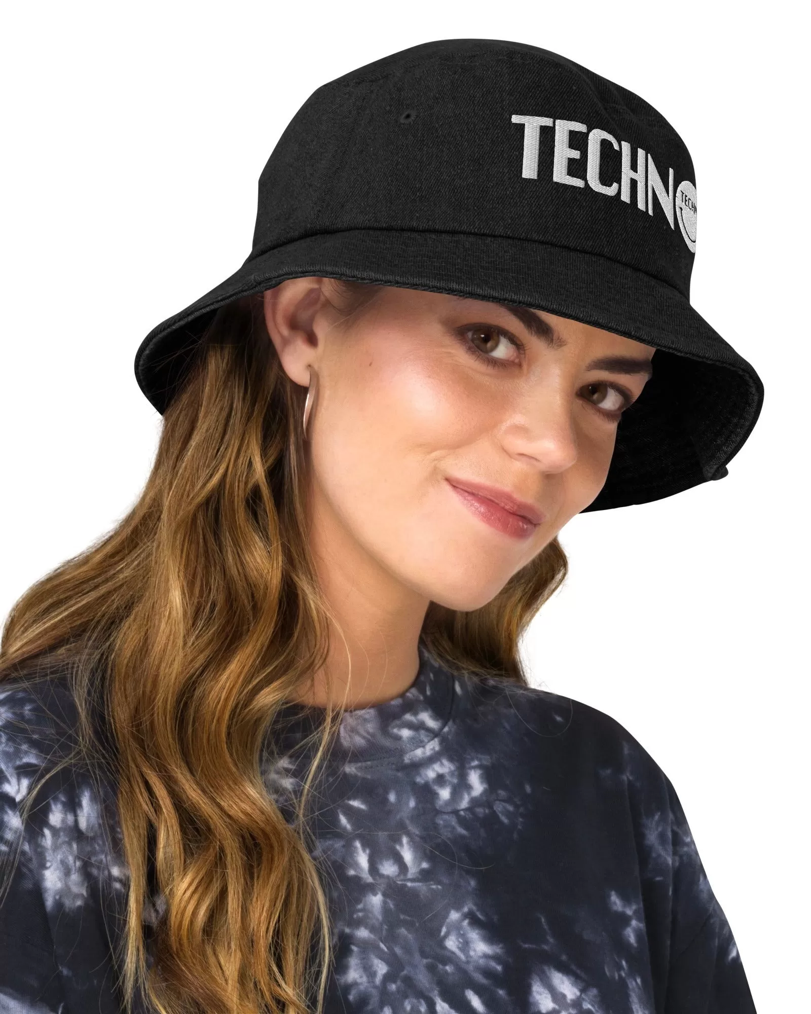 Techno Head Denim Bucket Hat