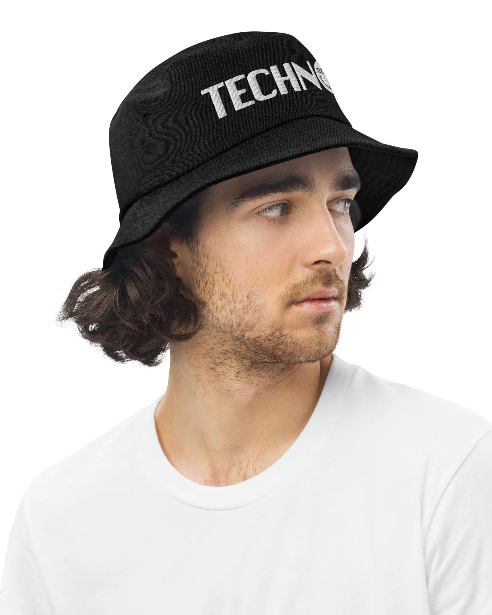 Techno Head Denim Bucket Hat