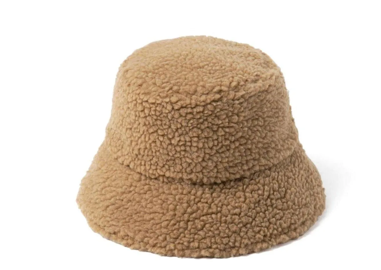 Teddy Bucket Hat in Camel