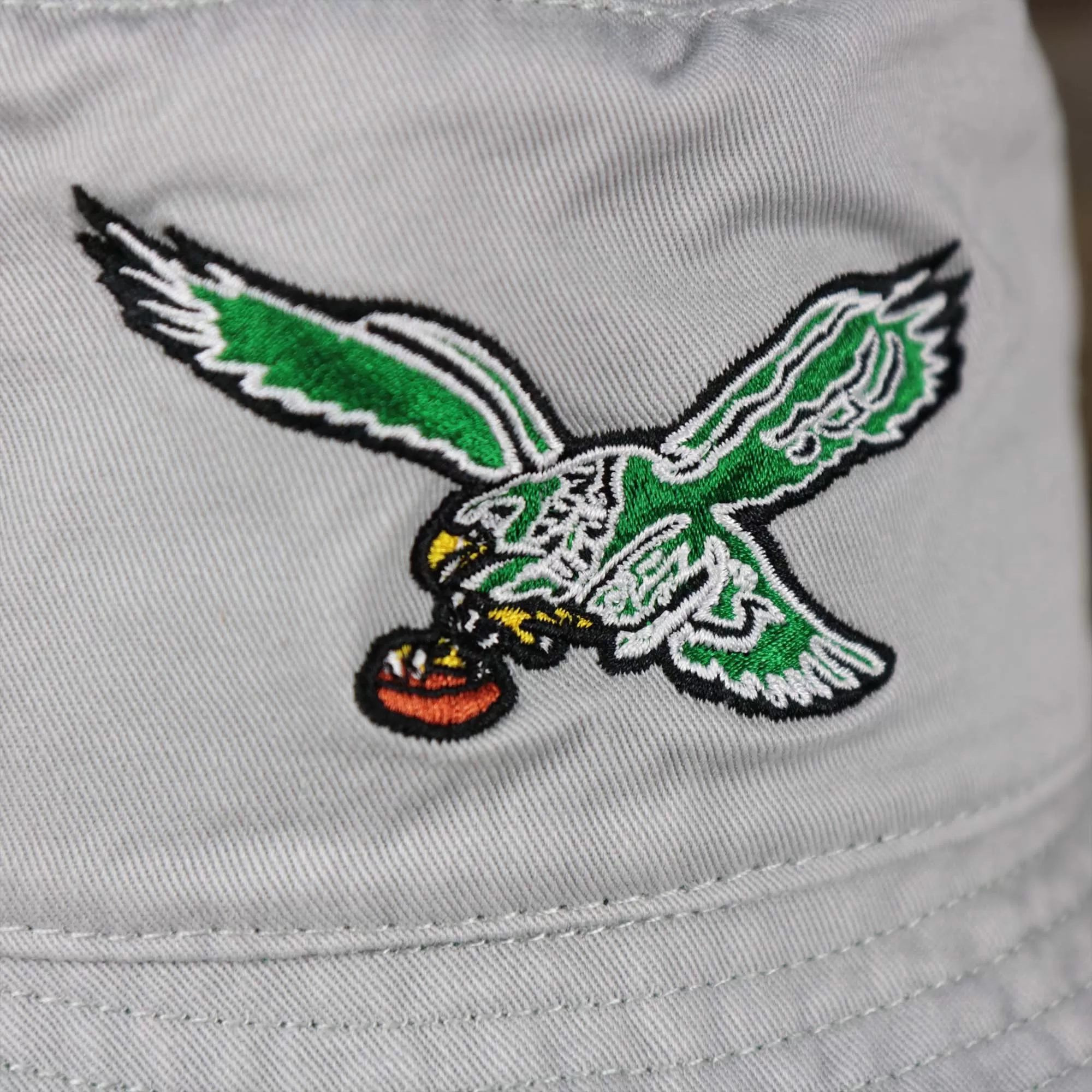 Throwback Philadelphia Eagles Vintage Bucket Hat | 47 Brand, Gray