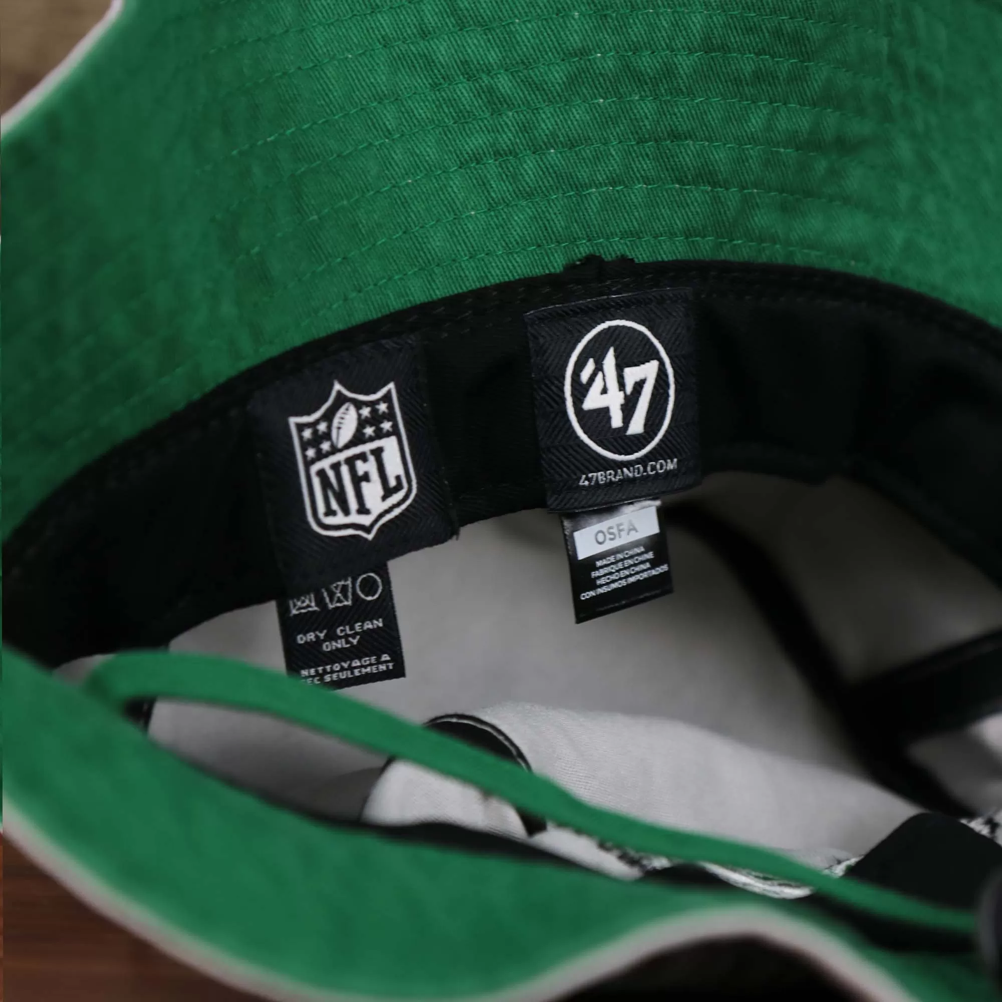 Throwback Philadelphia Eagles Vintage Bucket Hat | 47 Brand, Gray