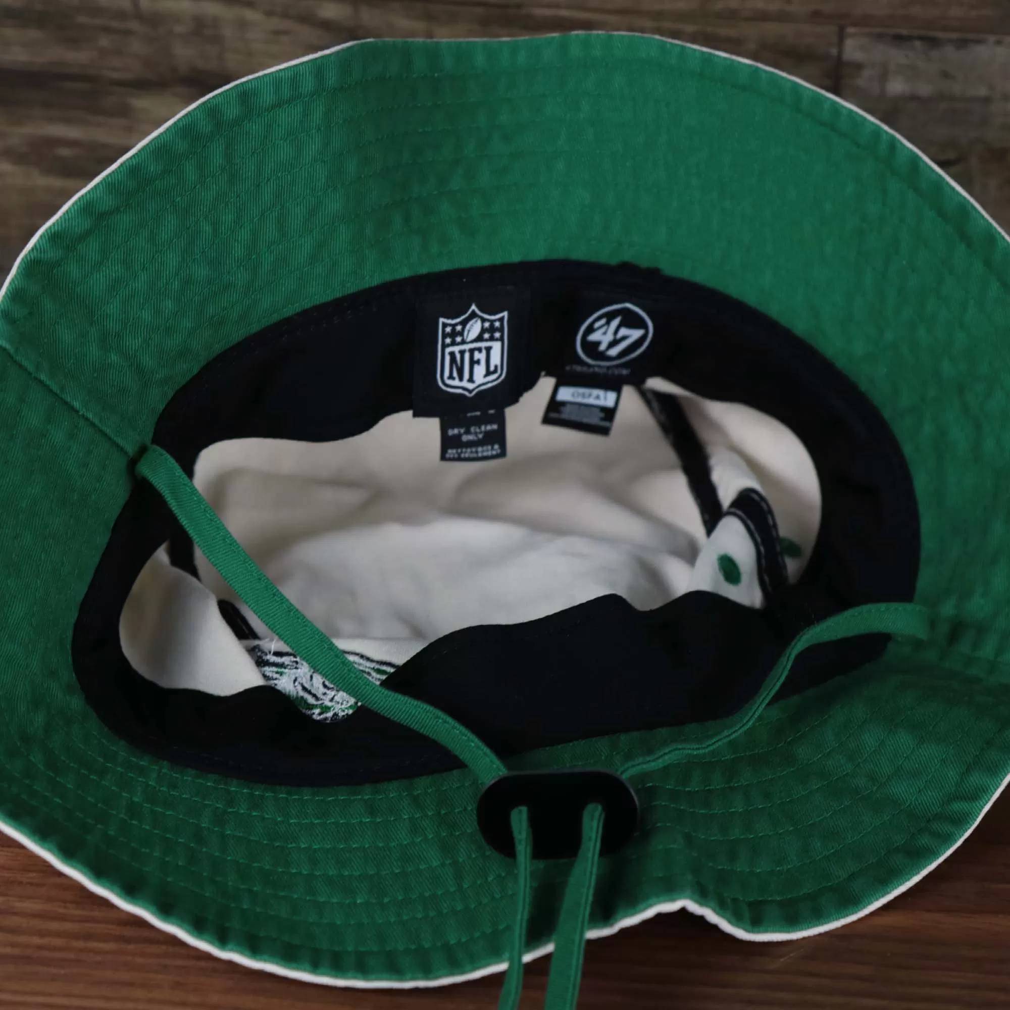 Throwback Philadelphia Eagles Vintage Bucket Hat | 47 Brand, Natural