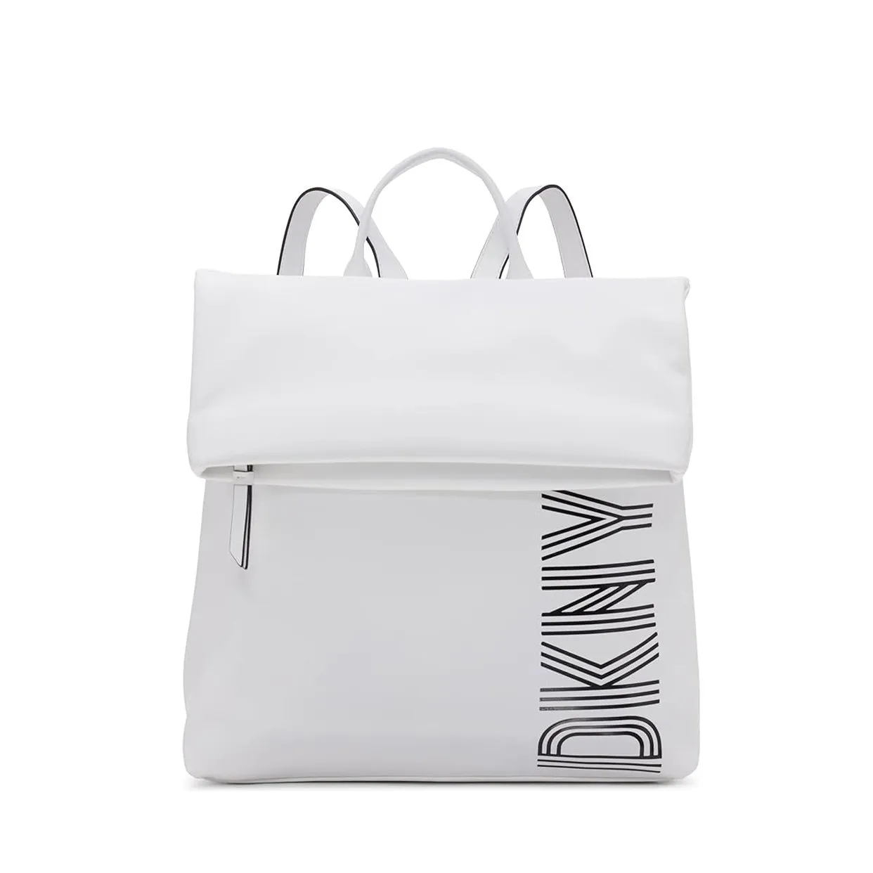 Tilly Medium Fold Over Backpack -White