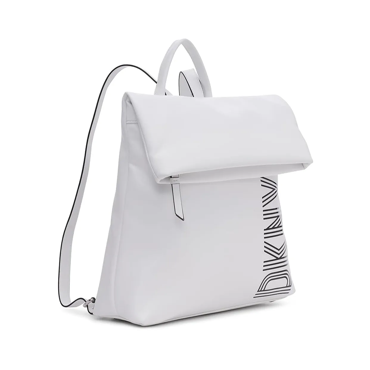 Tilly Medium Fold Over Backpack -White