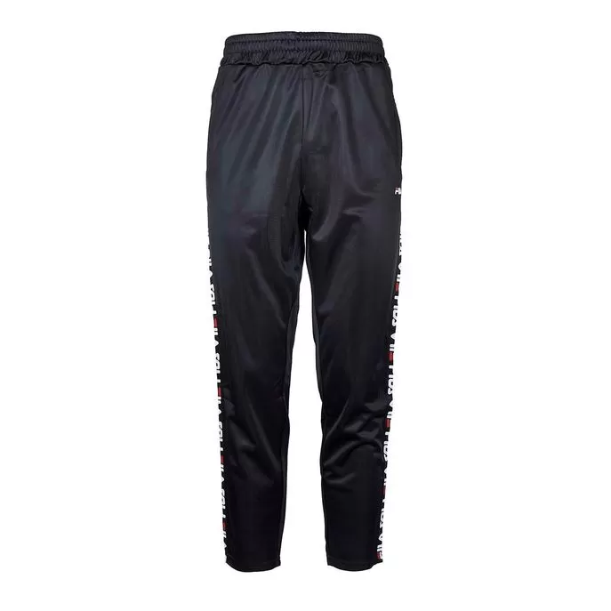 TRACK PANTS WITH SIDE BANDS Man Black