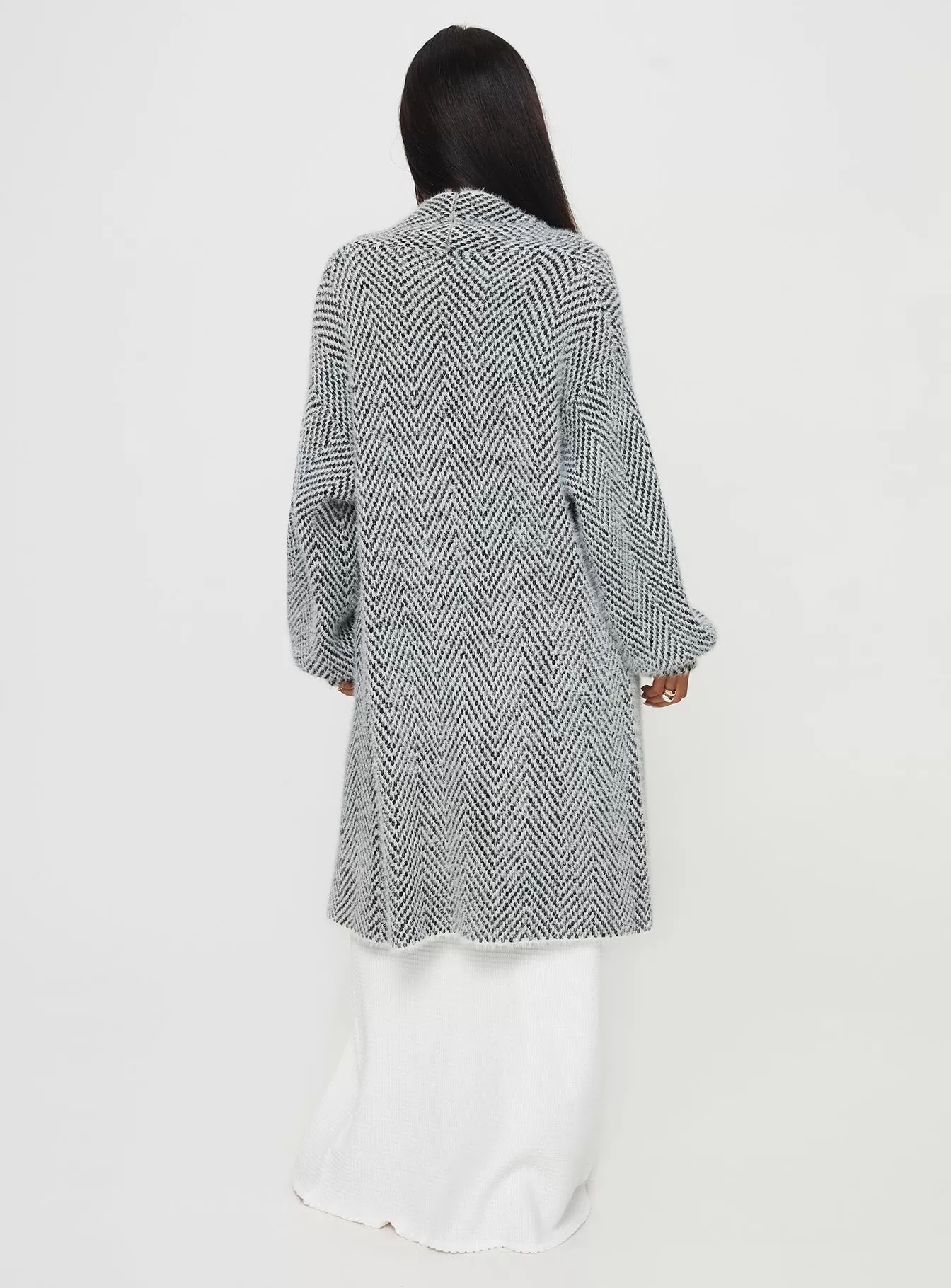 Tremmy Textured Cardigan Charcoal