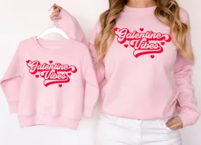 Valentines Day Matching Sweatshirts Galentine Vibes Matching Jumpers Valentines Day Gift Pink/Red