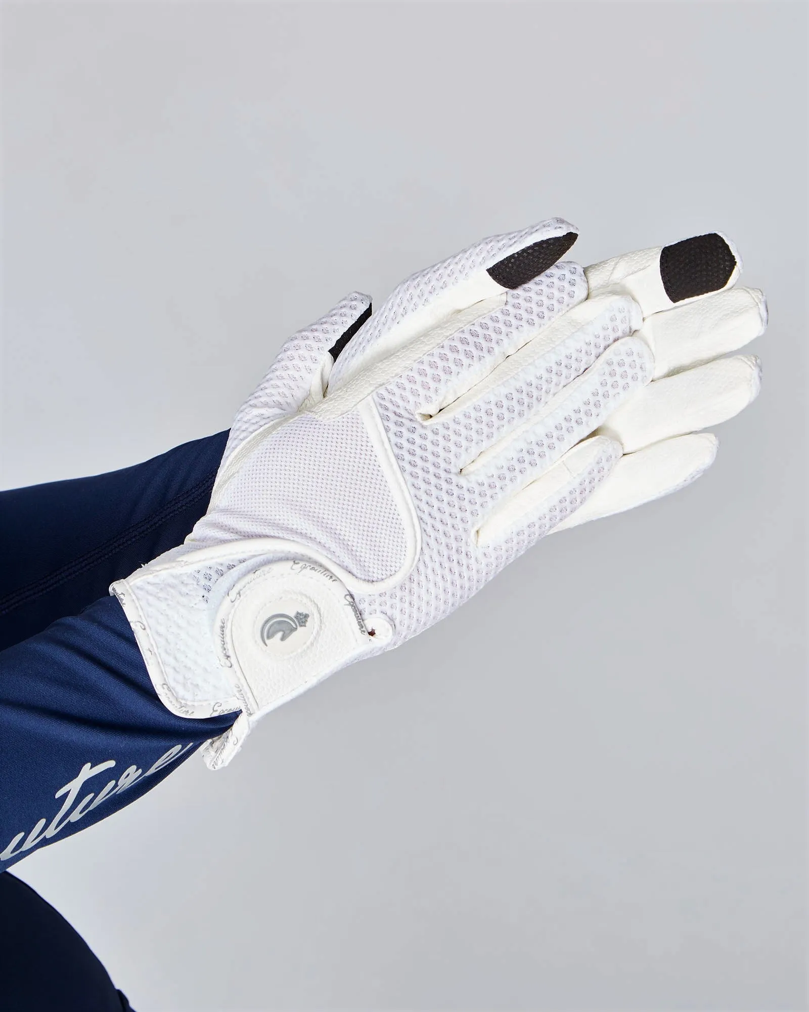 VentiGrip Horse Riding Competition Gloves - WHITE