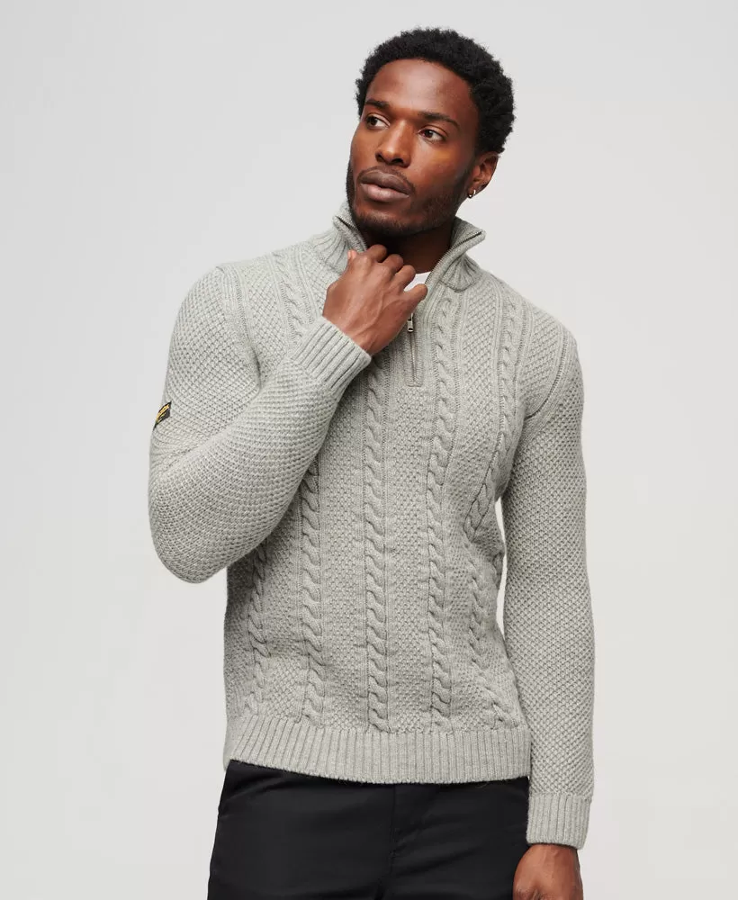 Vintage Jacob Henley Jumper | Mid Grey