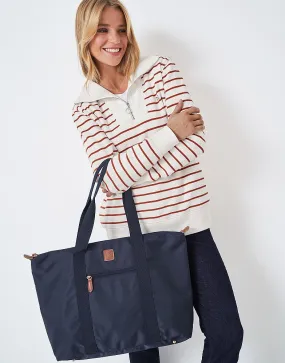 Women's Recycled Nylon Everyday Tote from Crew Clothing Company - Navy Blue