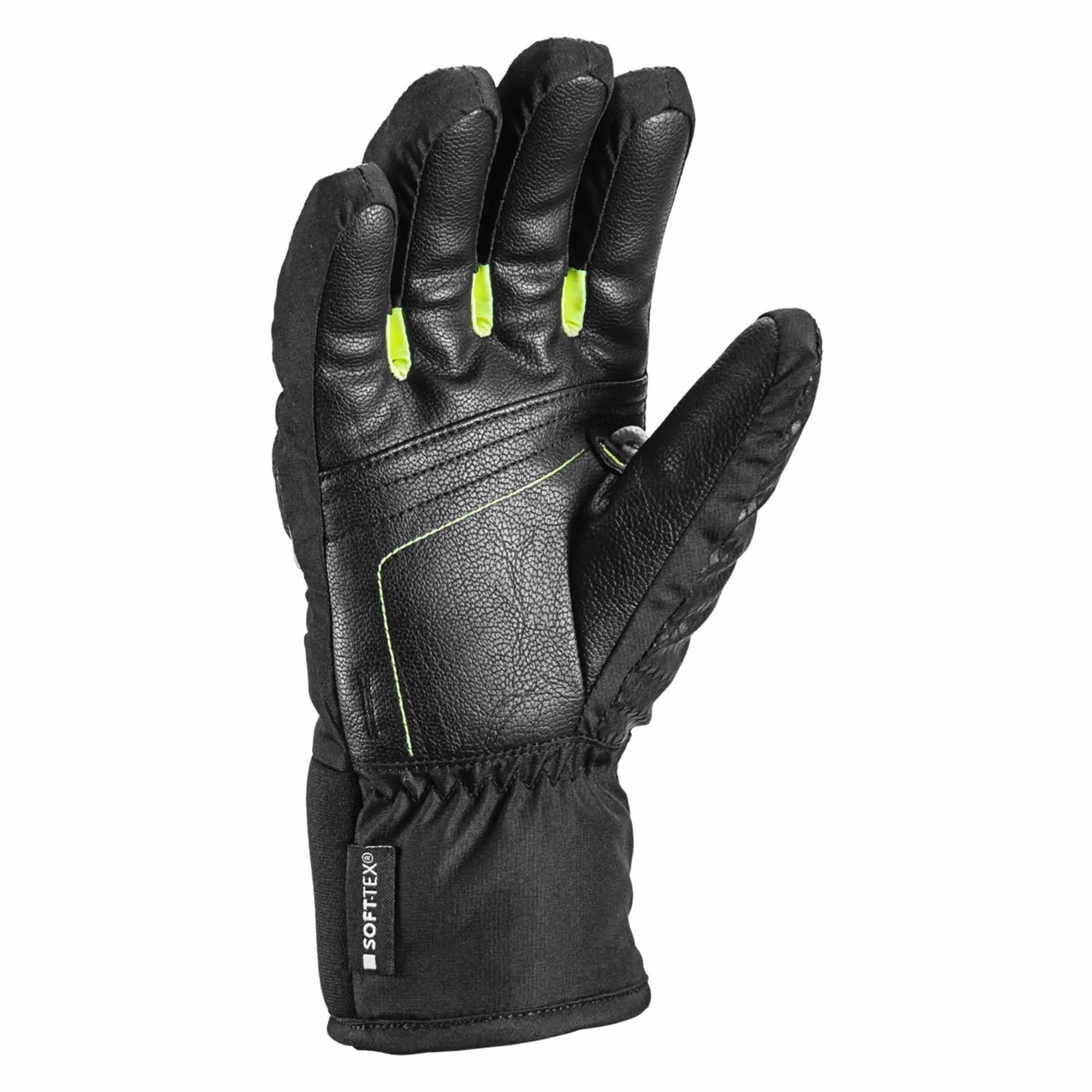 World Cup Race Team 3D Junior Gloves - Black/Ice Lemon